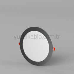 YCL ECO 18W, UNDER SURFACE, ROUND PANEL SATIN CASE 4000K