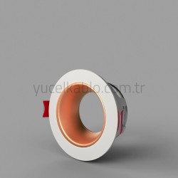 PLASTIC SPOT CASE WHITE+MATTE ROSE