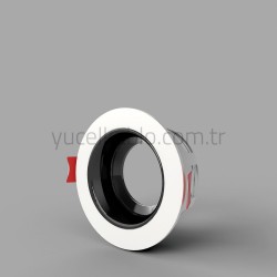 PLASTIC SPOT CASE WHITE+CHROME