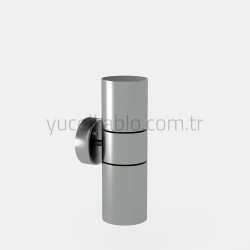 TWO DIRECTIONS 2*GU10 SPRING CYLINDER BLACK BODY FIXTURES