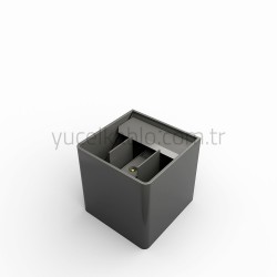 6W PLASITH DUAL SQUARE SQUARE SCONCE